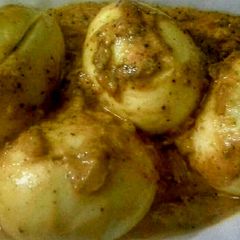 A picture of Egg with Coconut Milk/Egg Malaicurry.