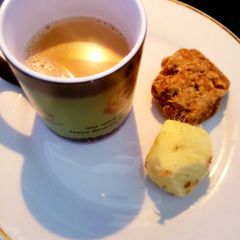 A picture of Ginger jaggery tea.