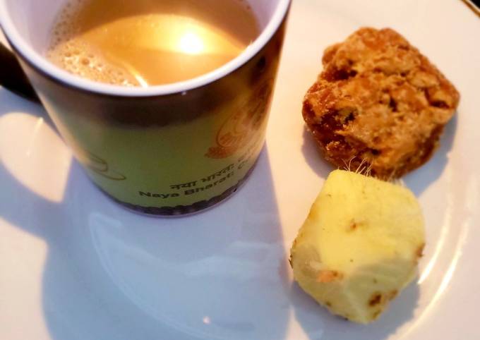 Ginger jaggery tea