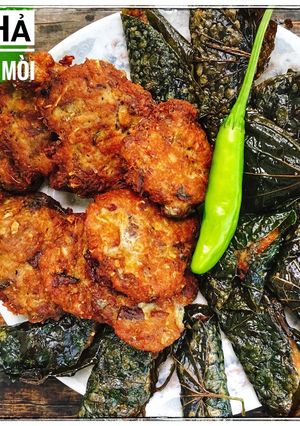 Hình của món Chả cá mòi - lá lốt.