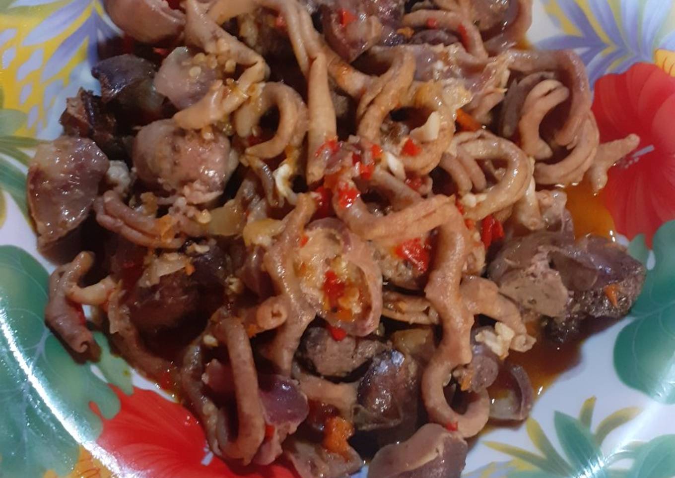 Jeroan Ayam Balado