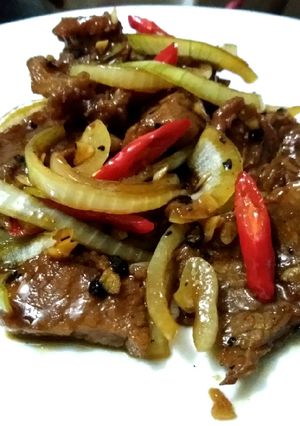 Foto resep Daging sapi lada hitam