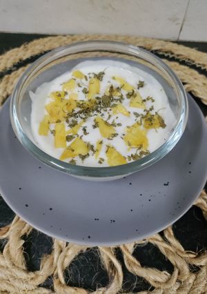 A picture of Pineapple Raita.