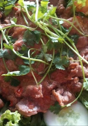 Hình của món Salat bò.