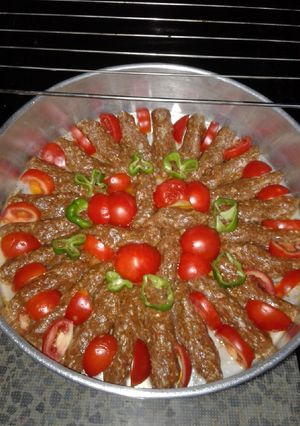 صورة لوصفة كباب بالفرن