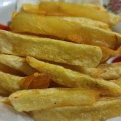 A picture of Home Made French Fries.