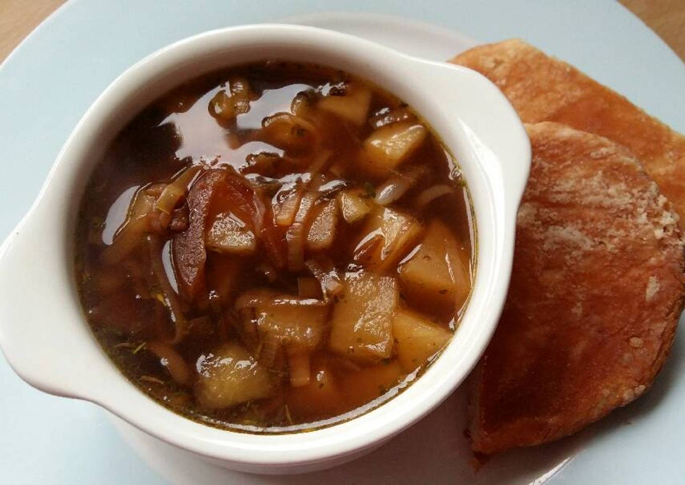 Vickys Onion & Apple Soup, GF DF EF SF NF