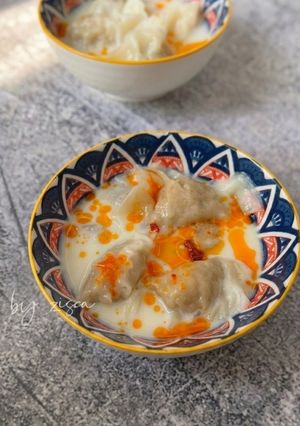 Foto resep Pangsit Kuah Keju