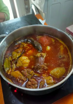 Una foto de Alubias negras con Arroz del día anterior