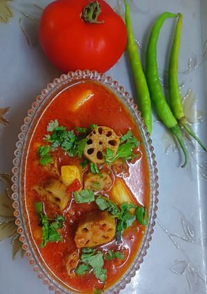 न्यू कमल काकड़ी की सब्जी(new kamal kakdi ki sabzi recipe in hindi) रेसिपी मुख्य फोटो