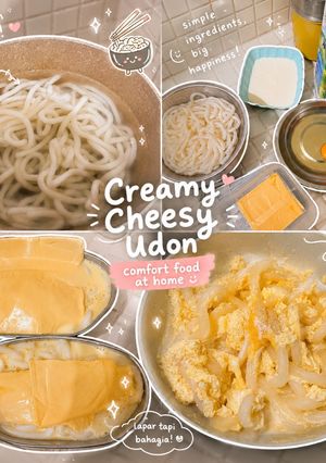 Foto resep Creamy Cheesy Udon