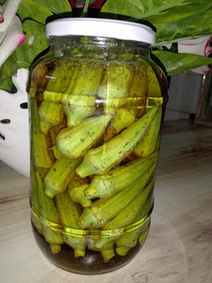 عکسی از دستور ترشی بامیه