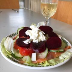 Use-up Smoked Salmon & Breton Cream Cheese Salad A picture of Use-up Smoked Salmon & Breton Cream Cheese Salad.
