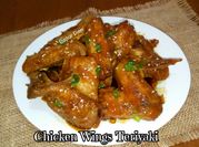 Gambar sayap ayam teriyaki