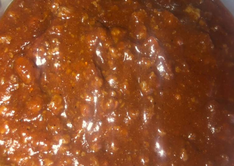 Recipe of Any-night-of-the-week Coney sauce or sloppy joes