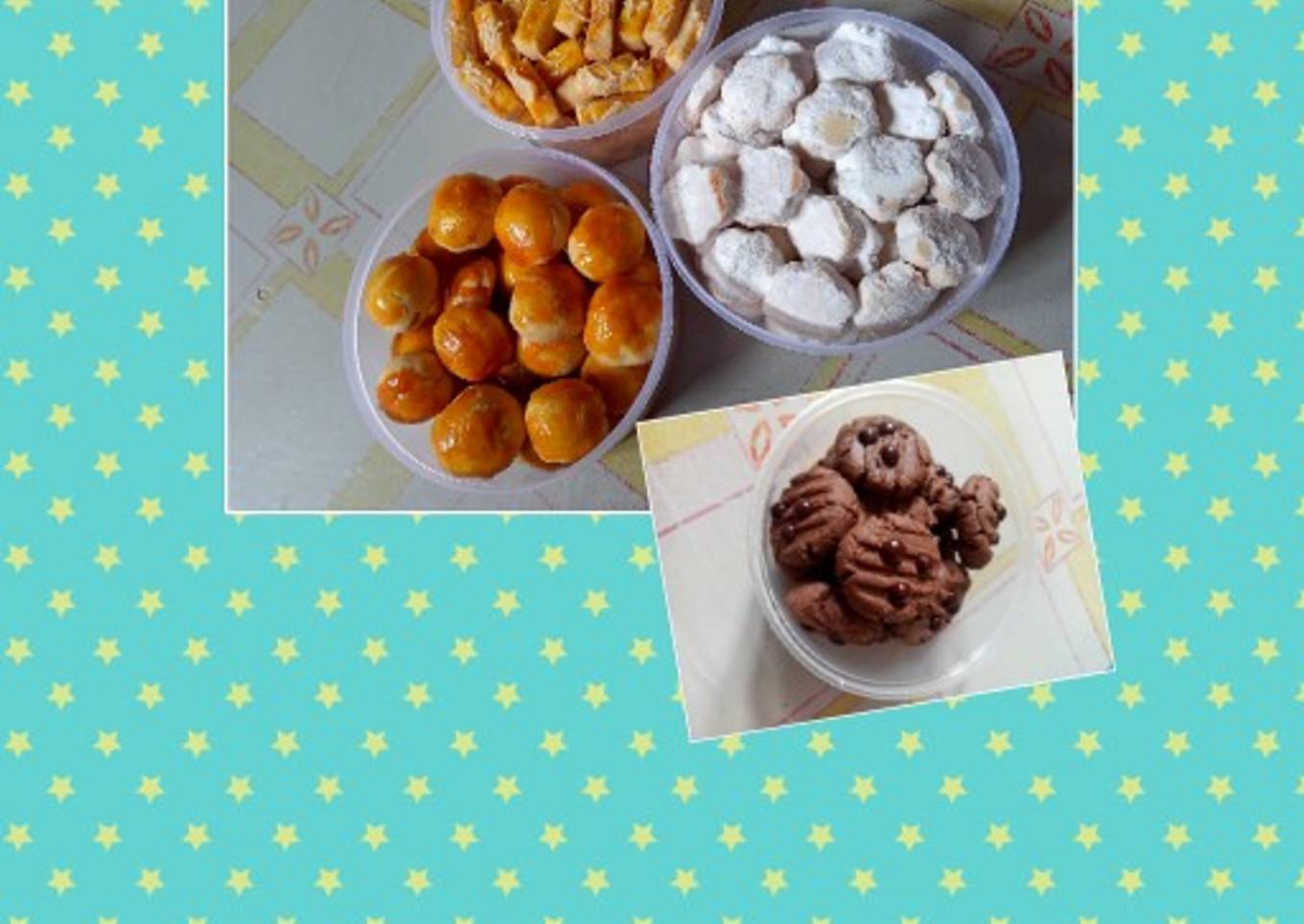 1 adonan bisa JD 4 kue kering lebaran