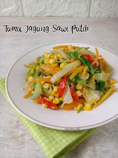 Foto resep Tumis Jagung Sawi Putih