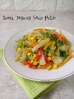 Foto resep Tumis Jagung Sawi Putih