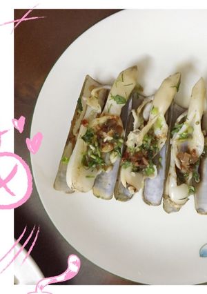 Hình của món Ốc móng tay hấp xì dầu.