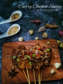 Foto resep 95. Sate Ayam Bumbu Santan Kari.. enak tanpa msg
