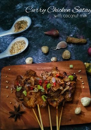 Foto resep 95. Sate Ayam Bumbu Santan Kari.. enak tanpa msg