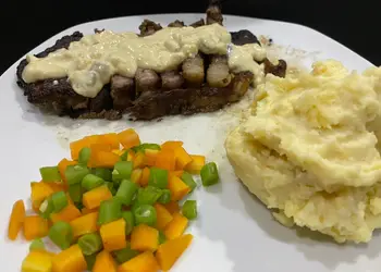 Resep Unik Sirloin beef steak with mushroom sauce Sedap Nikmat