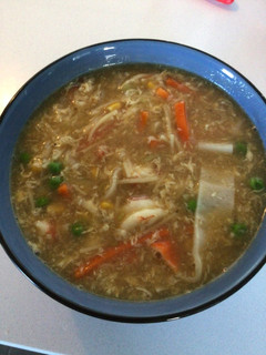 Una foto de Sopa china de Maíz y Cangrejo