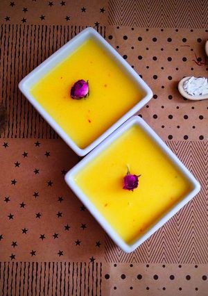 عکسی از دستور فرنی زعفرانی