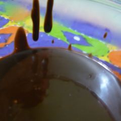 A picture of Dark chocolate - orange sauce.