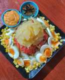 สลัดผักมันฝรั่งไข่ต้ม