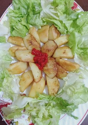 صورة لوصفة بطاطا مفورة مقلية