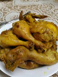 Foto resep Ayam ungkep bumbu kuning
