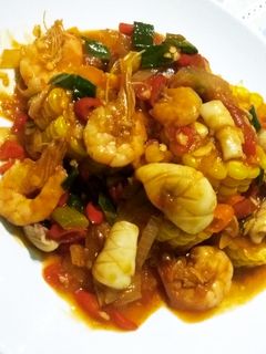 Foto resep Seafood Saus Padang