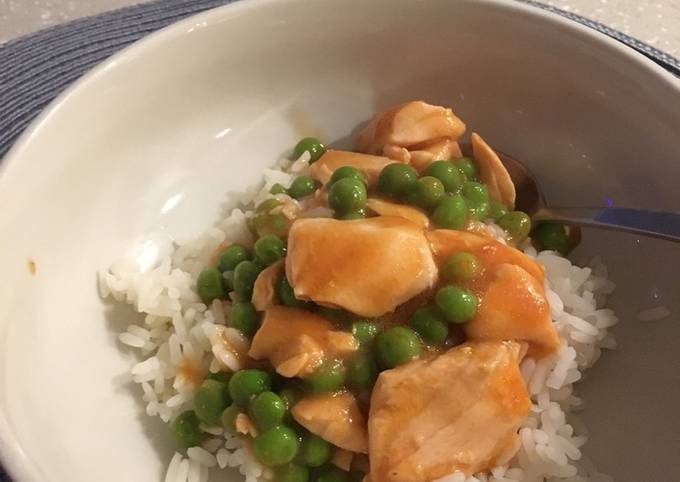 5 Minute Salmon Rice for Children