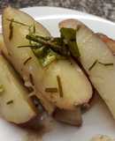 Papas al limón y hierbas