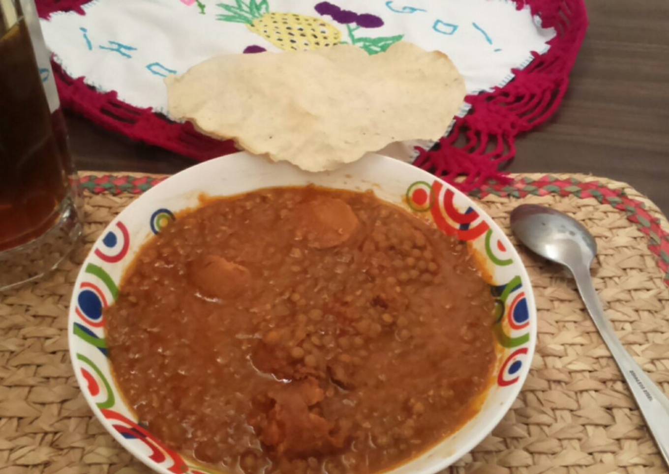 Lentejas franciscanas. Olla de cocción lenta (CrockPot ,SlowCooker)