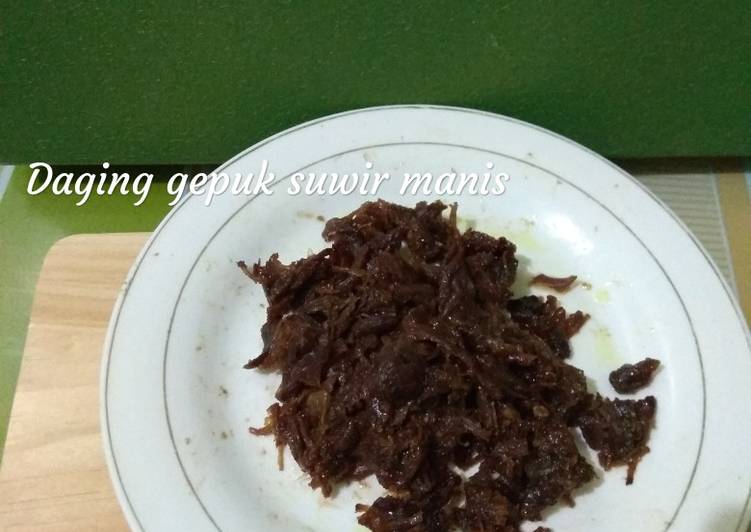 Resep Daging Gepuk Suwir Manis Yang Lezat