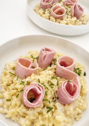 Une photo de Risotto de coquillettes