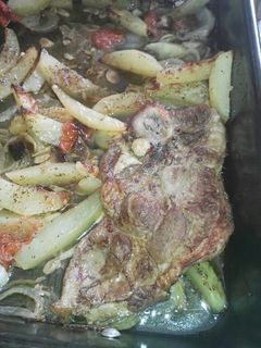 Una foto de Asado de aguja de cerdo
