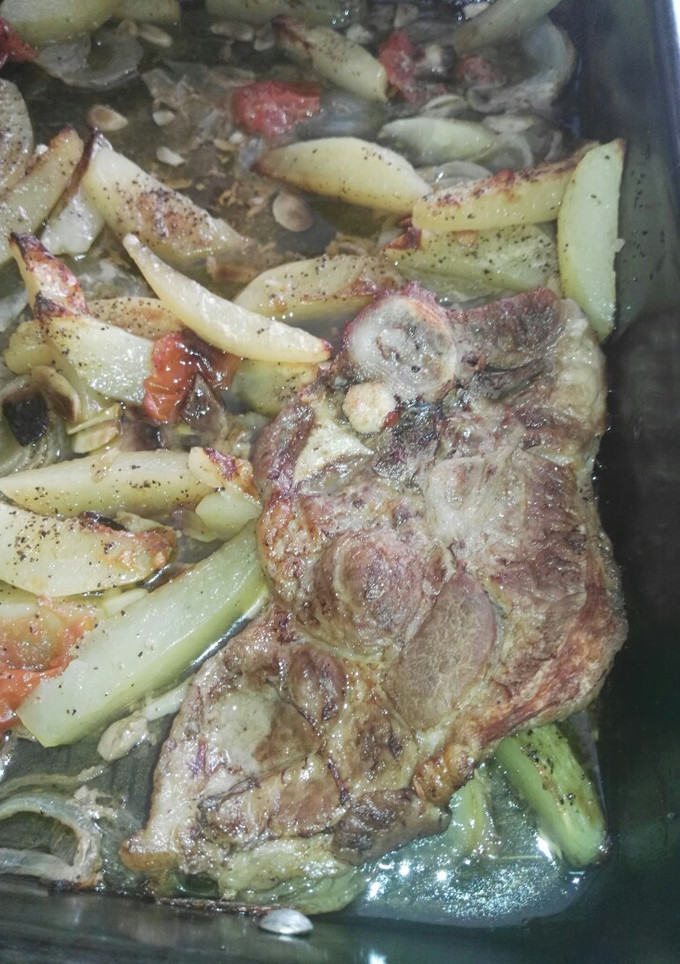 Una foto de Asado de aguja de cerdo