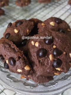 Foto resep 189. Cookies Coklat Kacang Choco chips