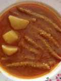 Bengal gram pakoriyan with potato