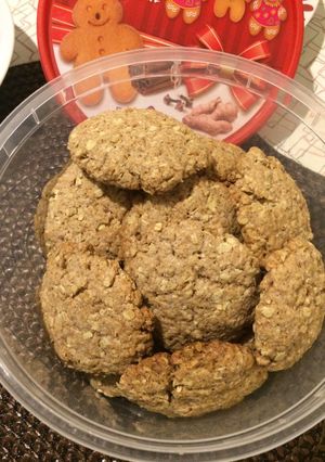 Kókuszos-mézes zabkeksz recept fotója