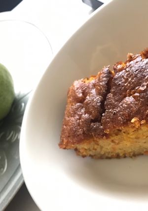 Una foto de Torta de zanahoria con harina de avena