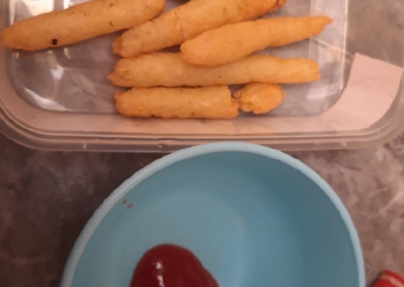 Kentang keju goreng