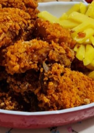 عکسی از دستور مرغ سوخاری