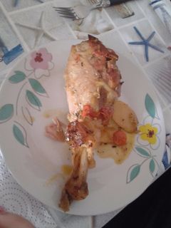 Una foto de Patas de pavo a la naranja