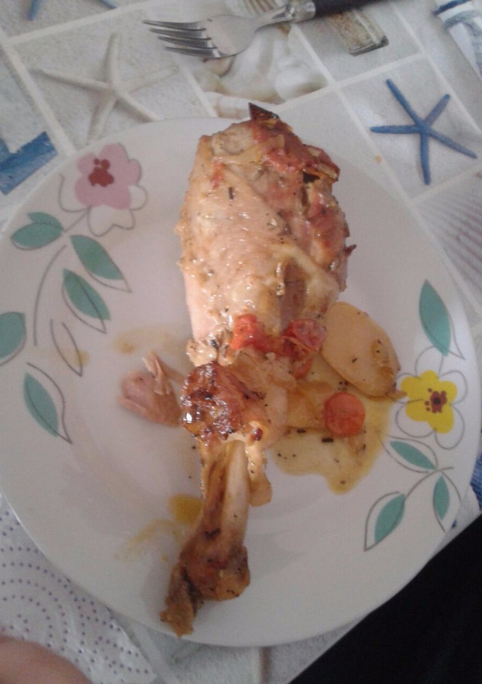Una foto de Patas de pavo a la naranja