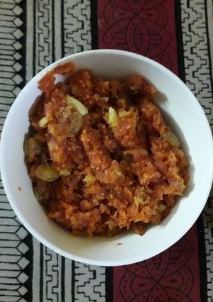 A picture of Gajar ka halwa.