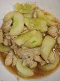 ผัดอกไก่ใส่แตงกวา (สูตรไร้น้ำมัน) | Stir-Fried Chicken Breast with Cucumber (Oil-free recipe)